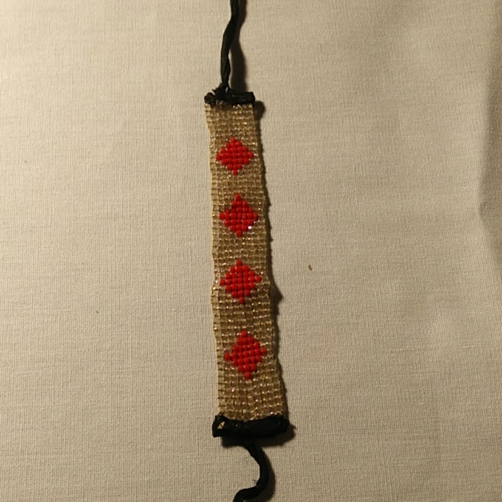 Vintage Hand Woven Beaded Small Bracelet